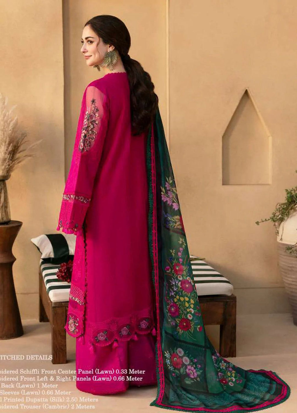 Saira Rizwan 2659 – Embroidered Lawn 3 Piece Suit