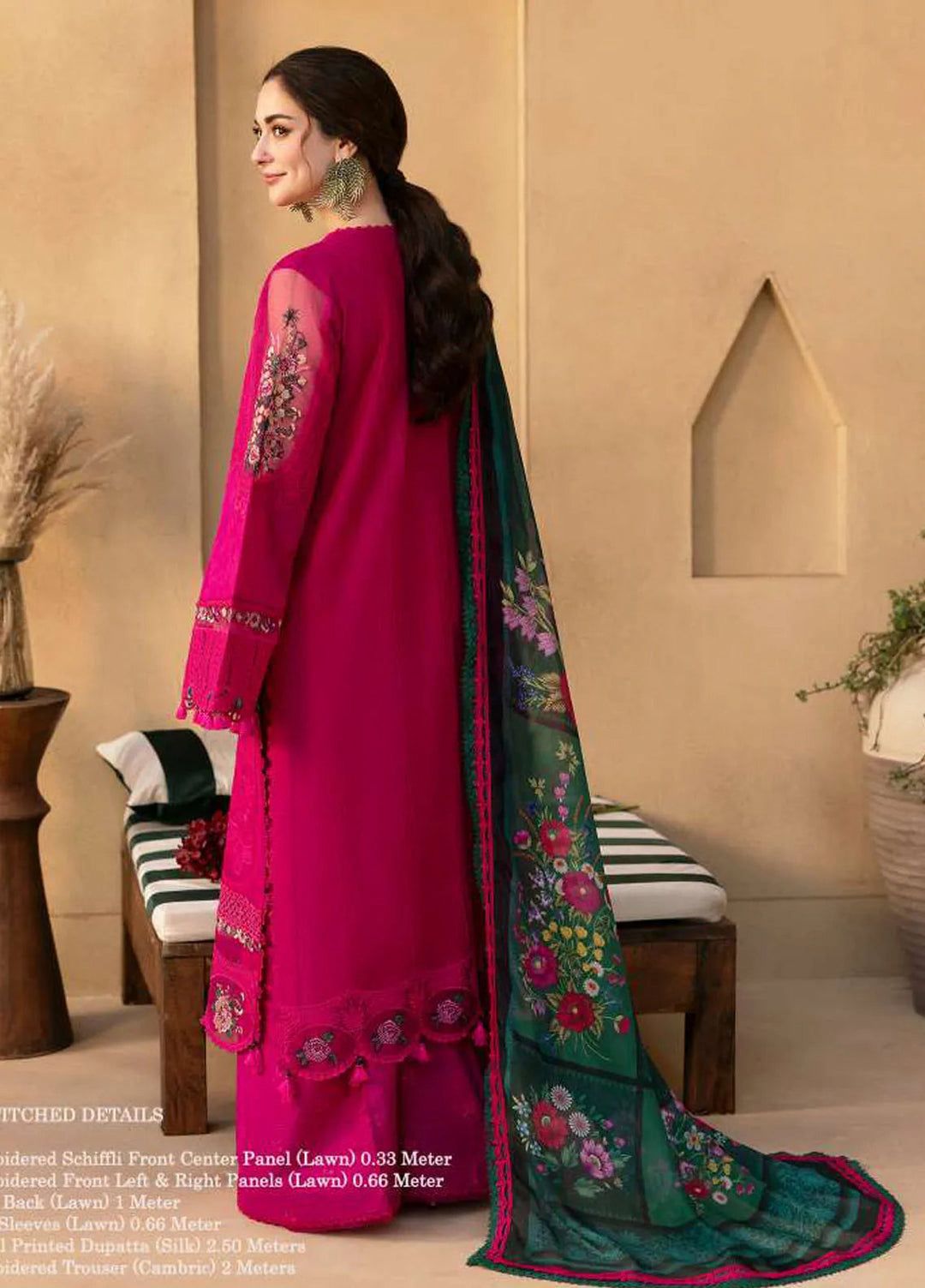 Saira Rizwan 2659 – Embroidered Lawn 3 Piece Suit
