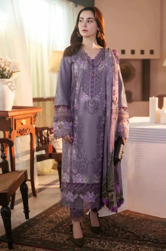 Jade Winter Collection 2026 | 3 Pcs Embroidered Dhank Suit with Digital Printed Shawl – Code 120P12D